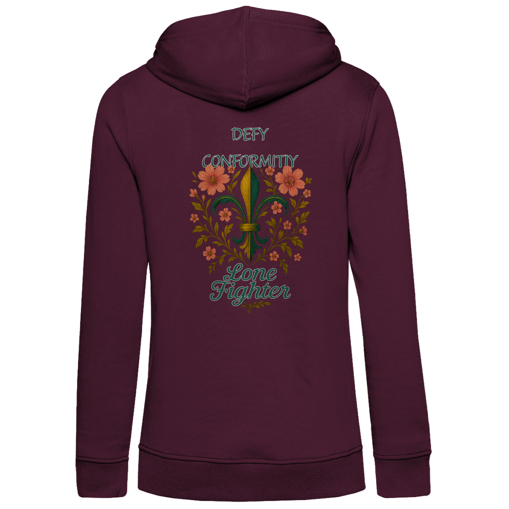 Damen Premium Bio Hoodie Fleur de lis