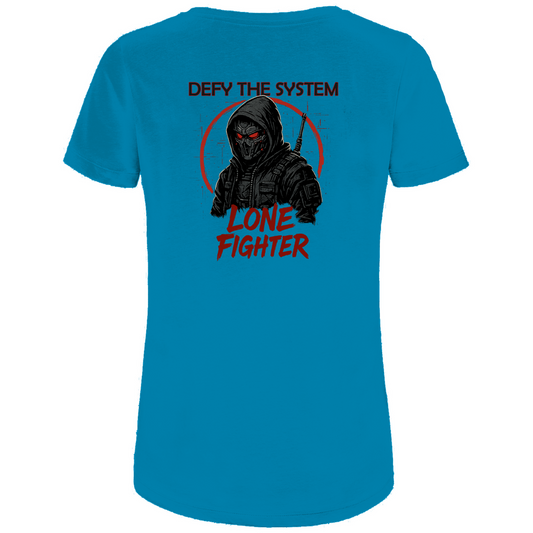 Damen Premium Bio T-Shirt Defy the System