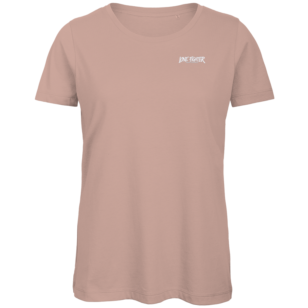 Damen Premium Bio T-Shirt Spray Alone, Fight Alone