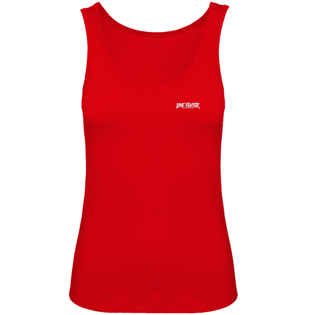 Damen Premium Organic Tank Top Spray Alone, Fight Alone