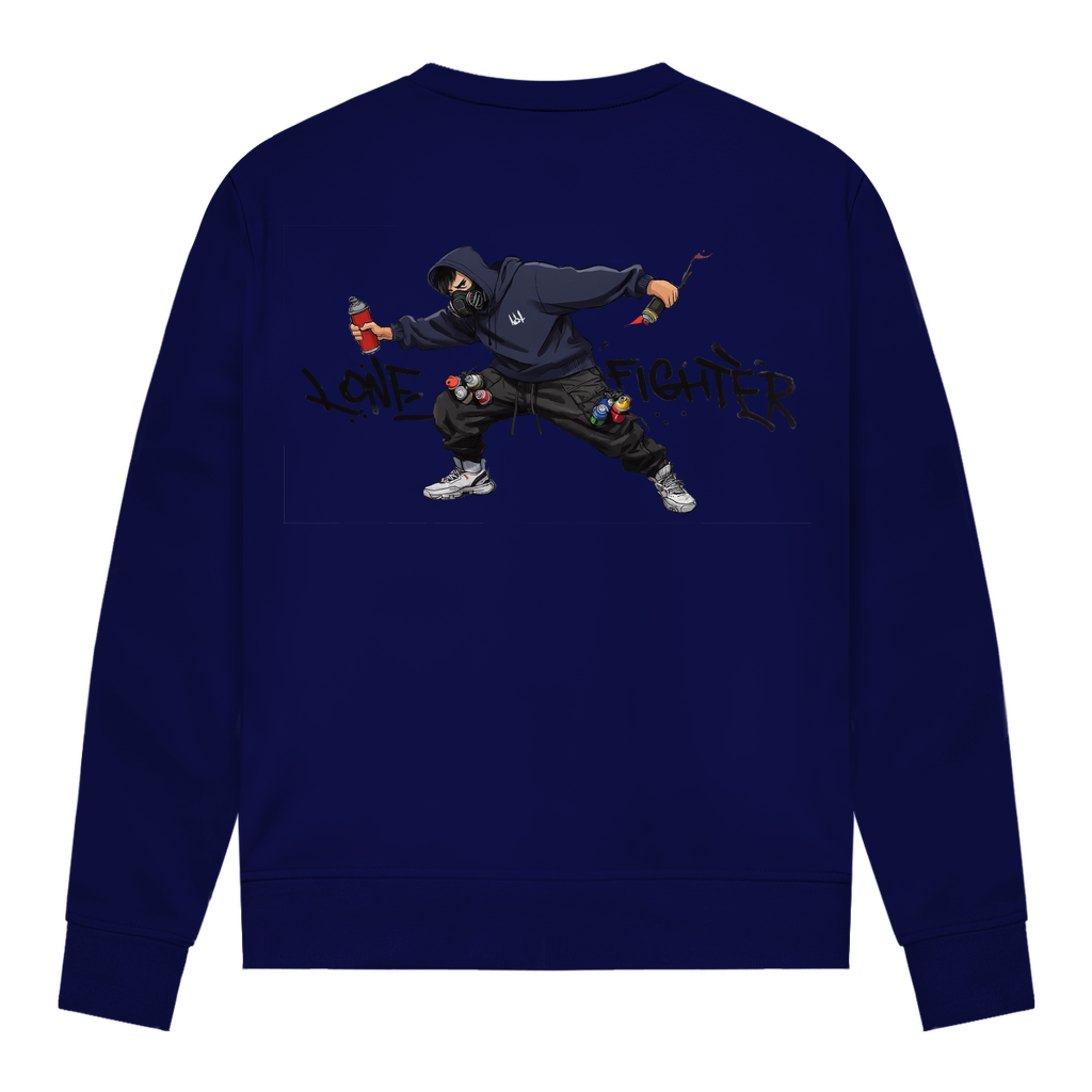 Damen Sweatshirt Spray Alone, Fight Alone