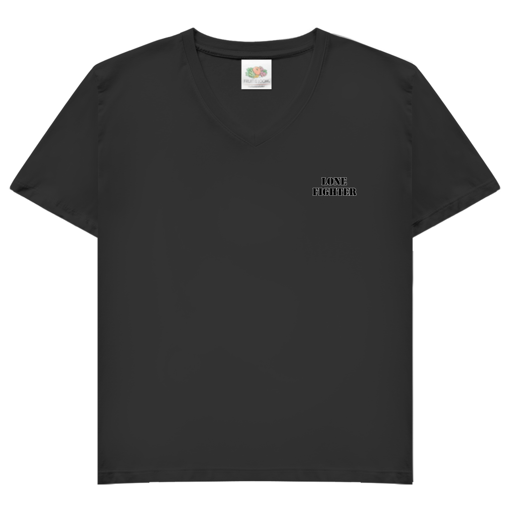Damen Basic V-Neck T-Shirt Determination