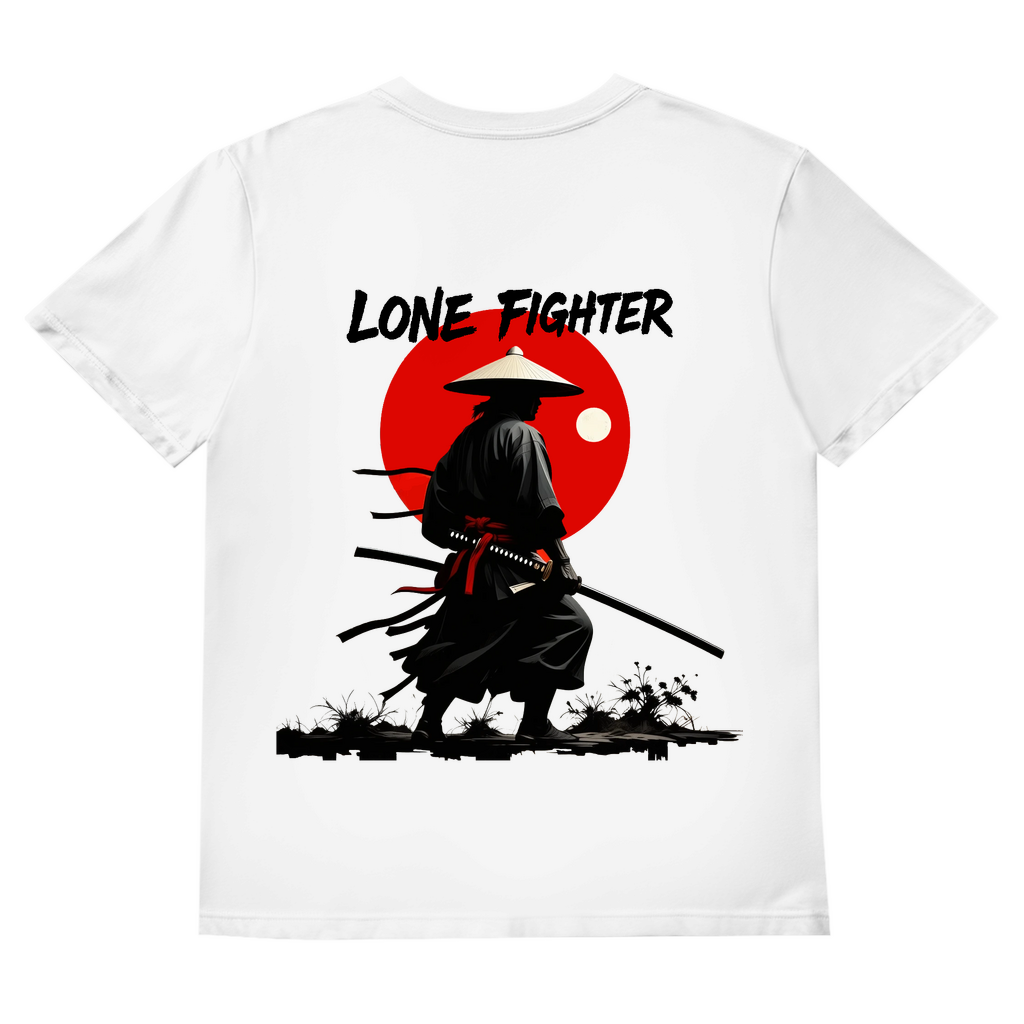 Herren Basic V-Neck T-Shirt Shadow of Bushido
