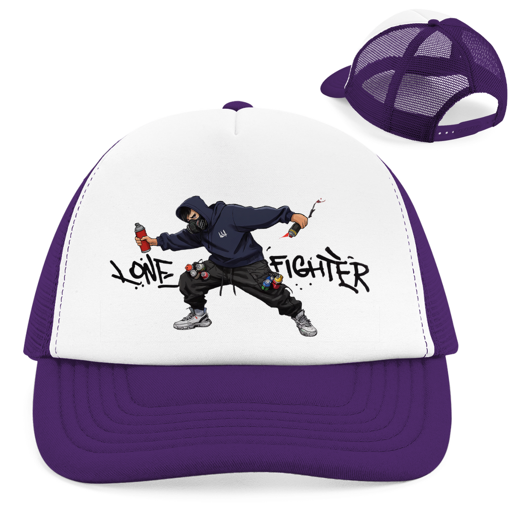 Retro Trucker Cap Spray Alone, Fight Alone