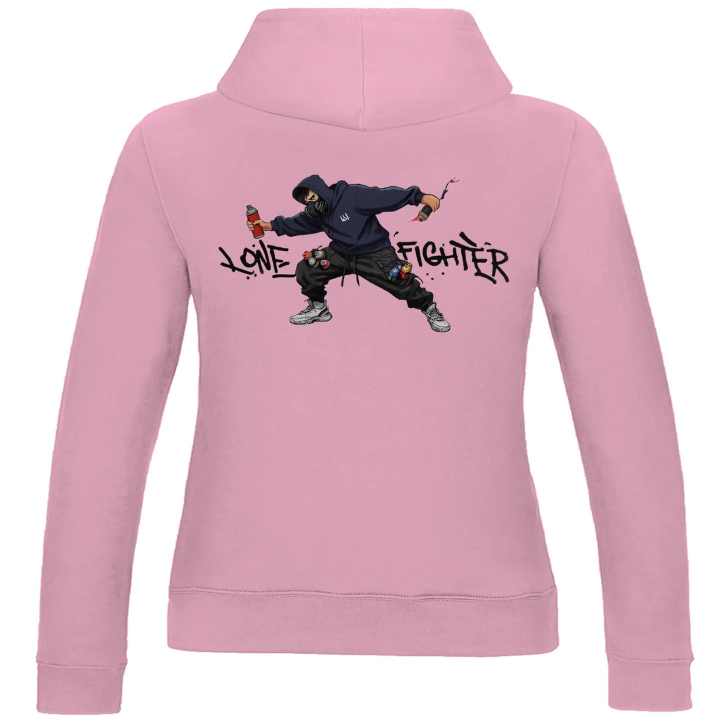 Damen Hoodie Spray Alone, Fight Alone