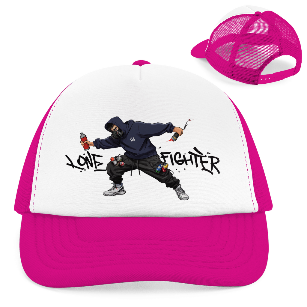 Retro Trucker Cap Spray Alone, Fight Alone