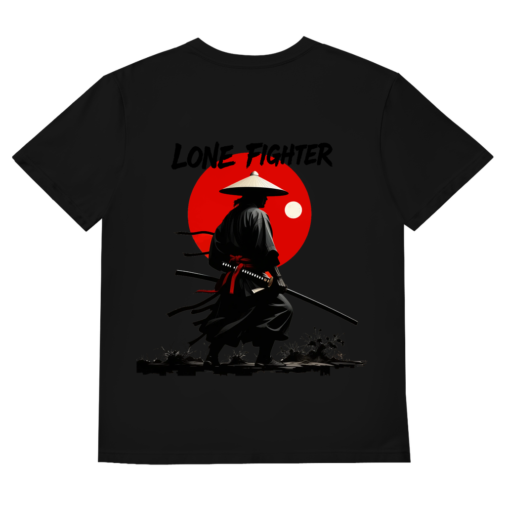 Herren Basic V-Neck T-Shirt Shadow of Bushido