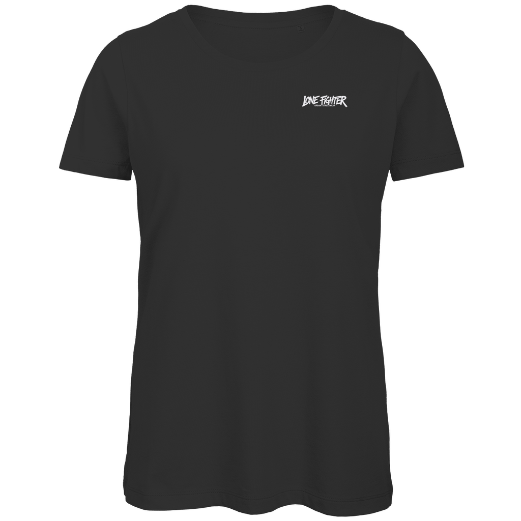 Damen Premium Bio T-Shirt Spray Alone, Fight Alone