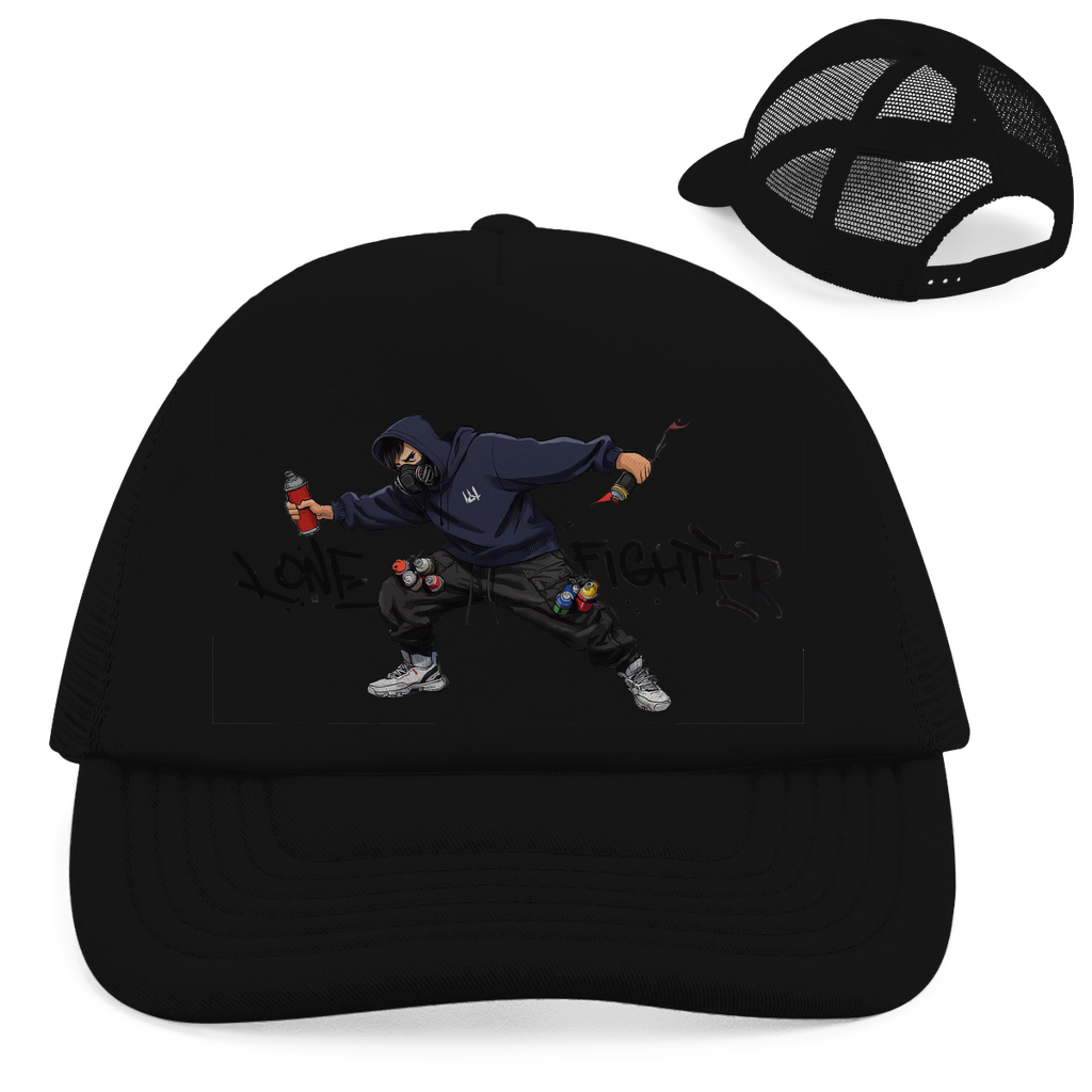 Retro Trucker Cap Spray Alone, Fight Alone