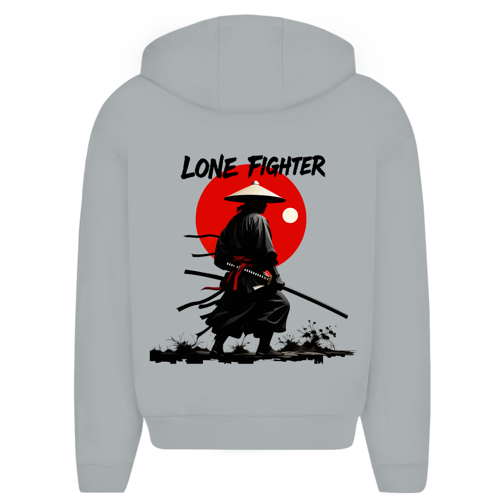 Herren Oversize Zipper Hoodie Shadow of Bushido