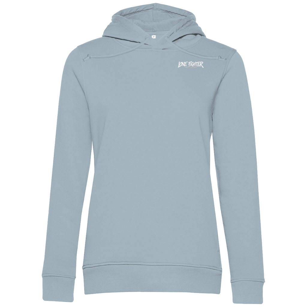 Damen Premium Bio Hoodie Spray Alone, Fight Alone