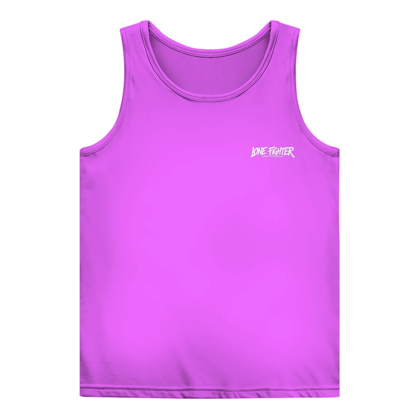 Damen Basic Tank Top Spray Alone, Fight Alone