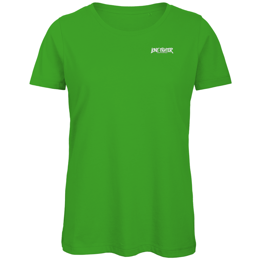 Damen Premium Bio T-Shirt Spray Alone, Fight Alone