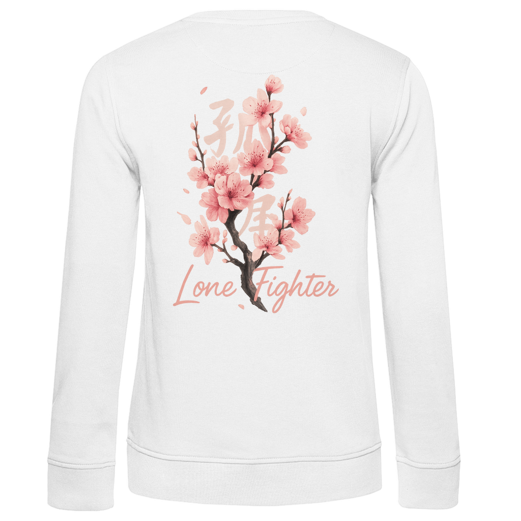 Damen Premium Bio Sweatshirt Cherry Blossom