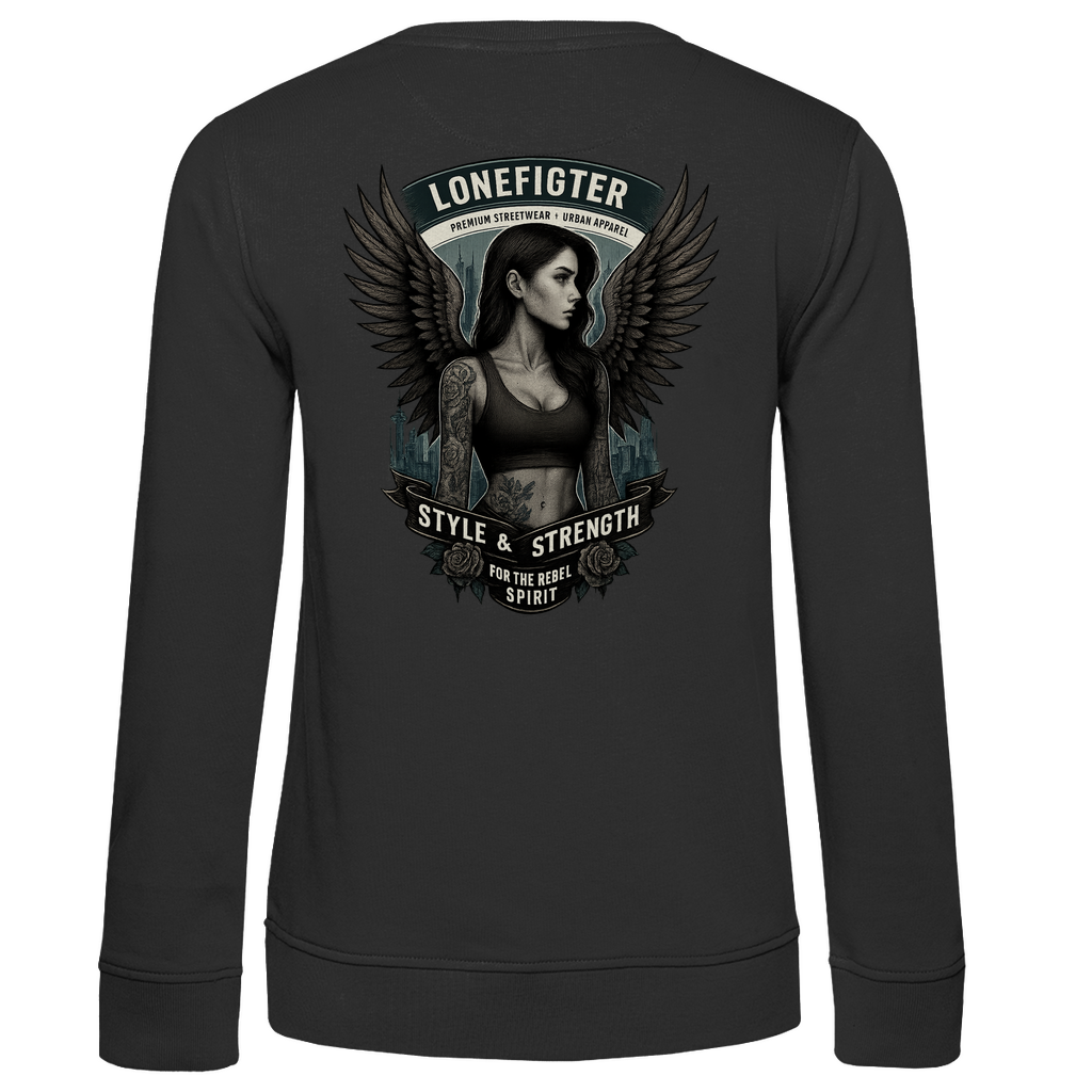 Damen Premium Bio Sweatshirt Warrior Soul