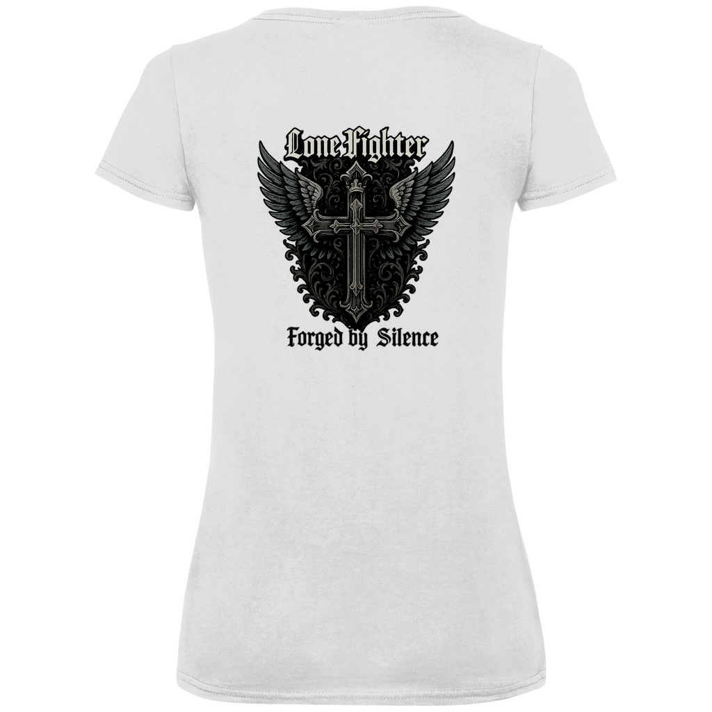 Damen Premium Bio V-Neck T-Shirt Wings of Resolve