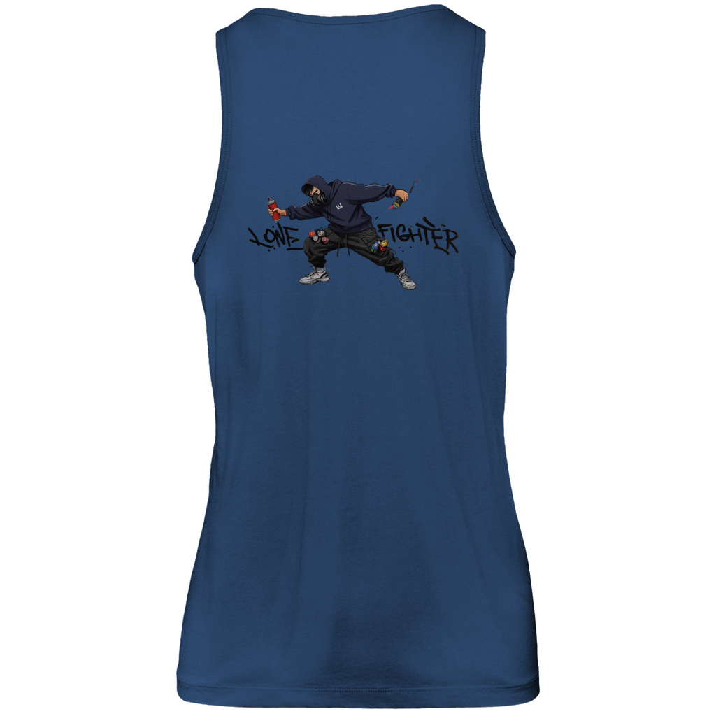Herren Premium Tank Top Spray Alone, Fight Alone