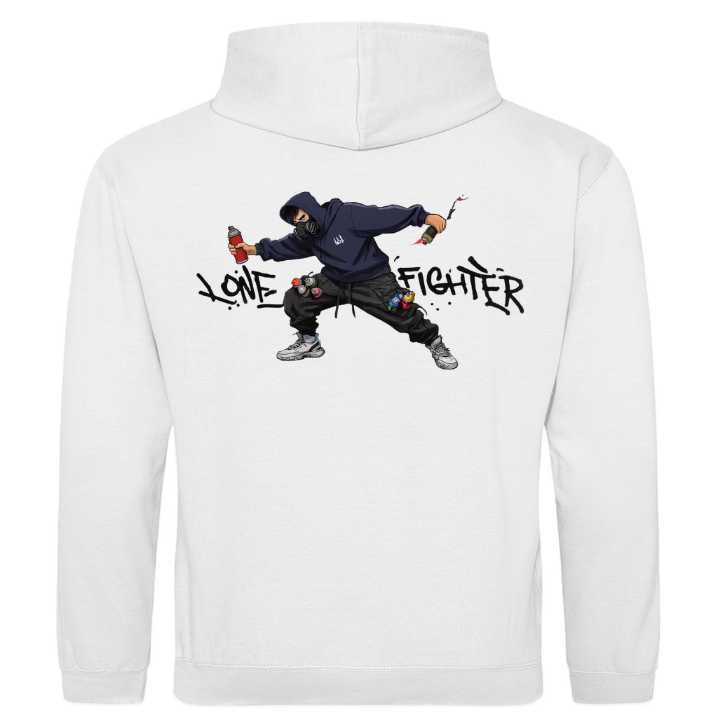 Herren Hoodie Spray Alone, Fight Alone