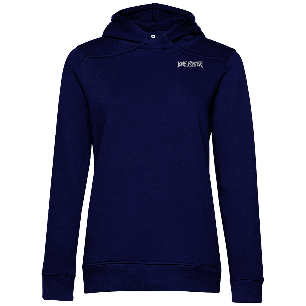 Damen Premium Bio Hoodie Spray Alone, Fight Alone