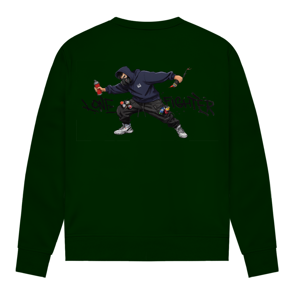 Damen Sweatshirt Spray Alone, Fight Alone