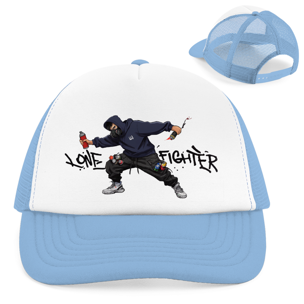 Retro Trucker Cap Spray Alone, Fight Alone