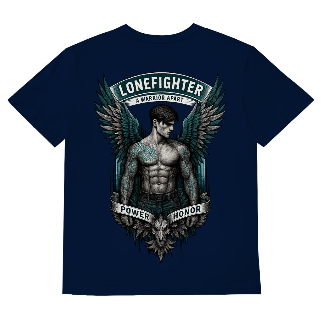 Herren Basic V-Neck T-Shirt Warrior Soul
