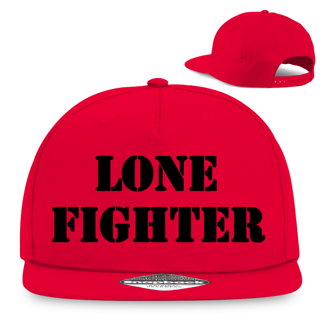 Snapback Rapper Cap Lone Fighter Schriftzug