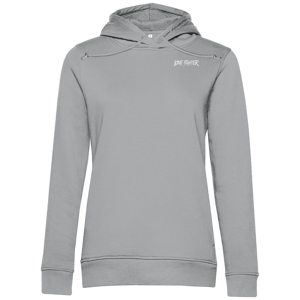Damen Premium Bio Hoodie Spray Alone, Fight Alone
