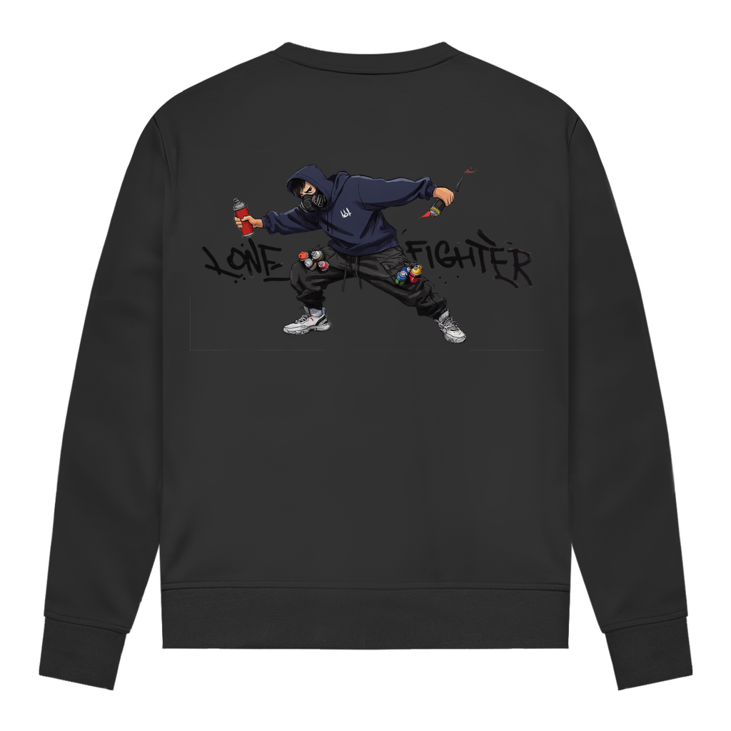 Damen Sweatshirt Spray Alone, Fight Alone