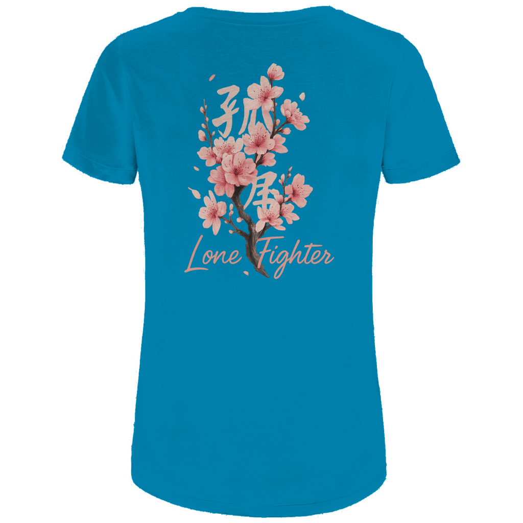 Damen Premium Bio T-Shirt Cherry Blossom