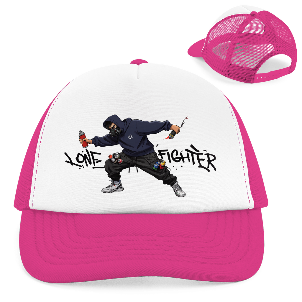 Retro Trucker Cap Spray Alone, Fight Alone