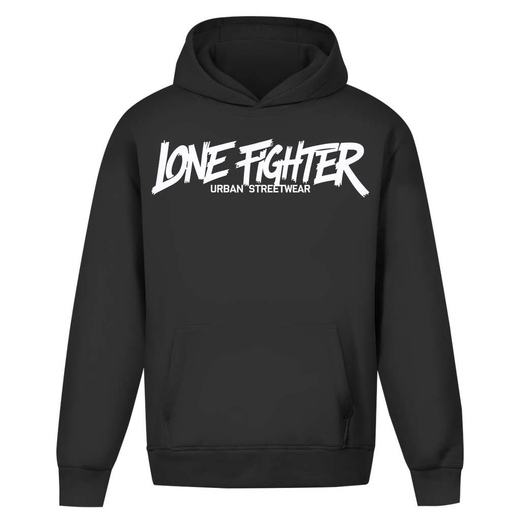 Oversize Hoodie Ohne Kordel Lone Fighter Graffiti
