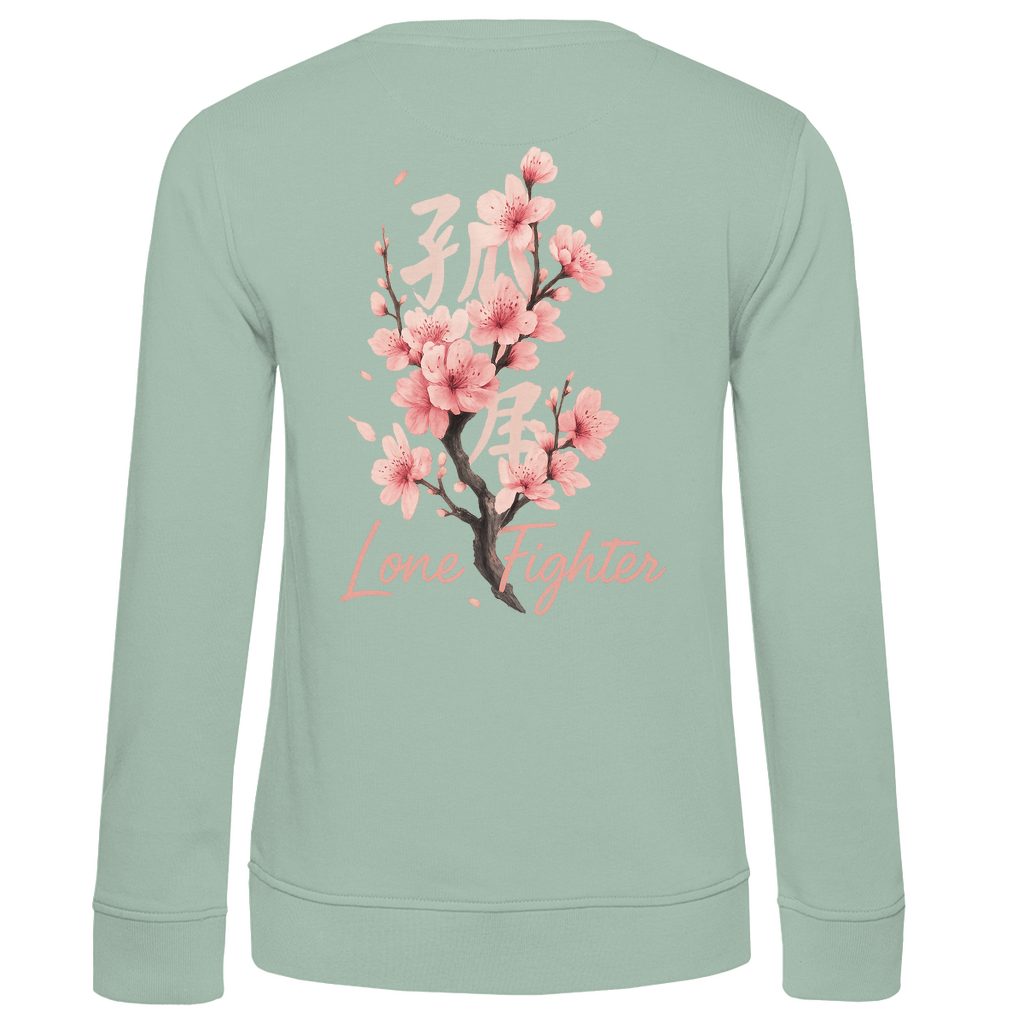 Damen Premium Bio Sweatshirt Cherry Blossom