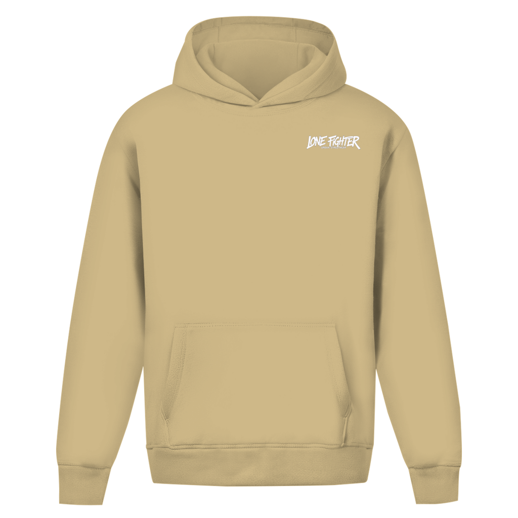 Oversize Hoodie Ohne Kordel Spray Alone, Fight Alone