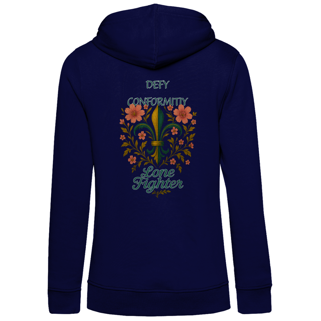 Damen Premium Bio Hoodie Fleur de lis