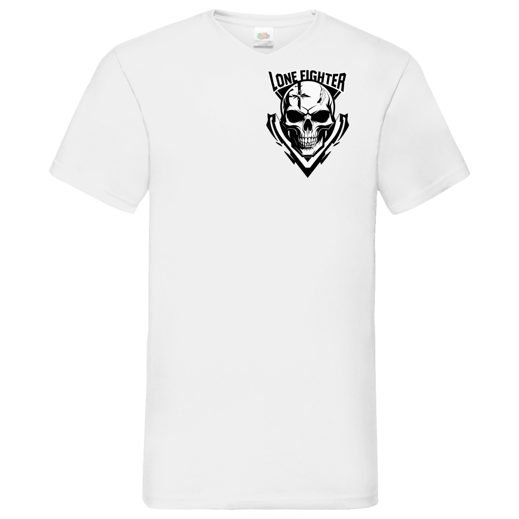 Herren Basic V-Neck T-Shirt Lone Reaper