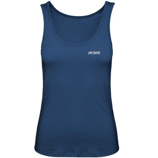 Damen Premium Organic Tank Top Spray Alone, Fight Alone