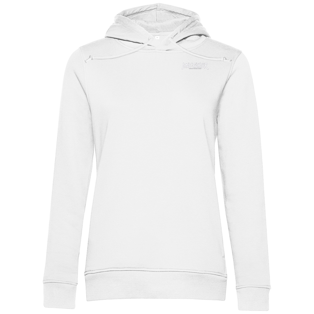 Damen Premium Bio Hoodie Spray Alone, Fight Alone