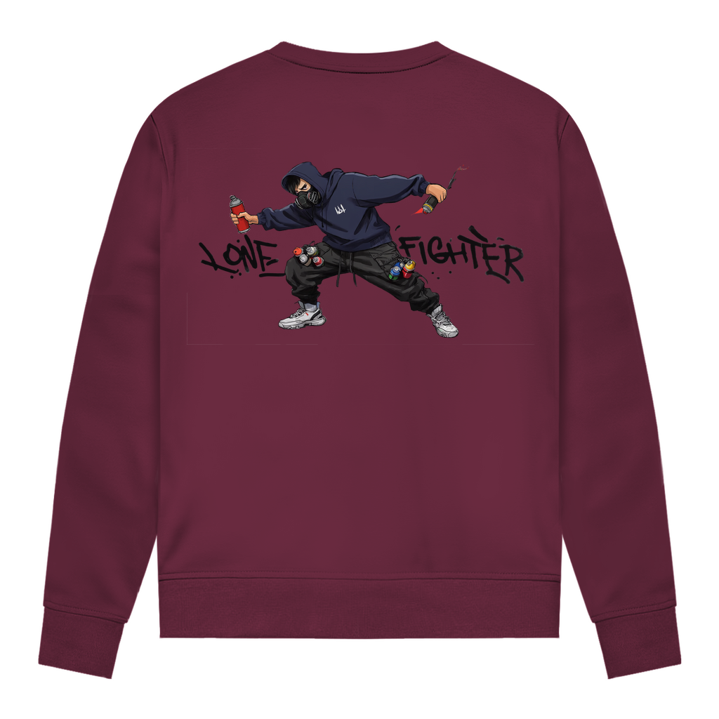 Damen Sweatshirt Spray Alone, Fight Alone