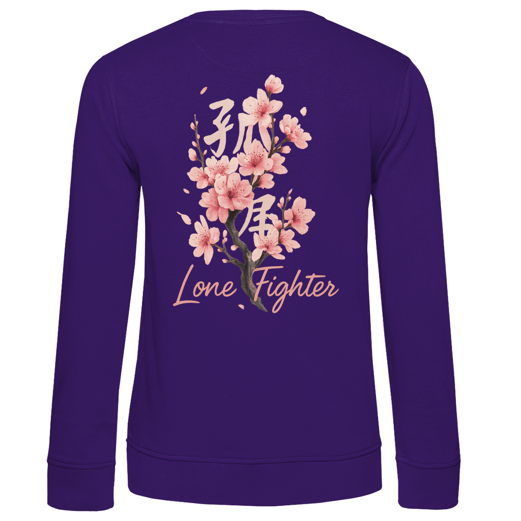 Damen Premium Bio Sweatshirt Cherry Blossom