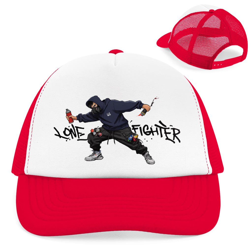 Retro Trucker Cap Spray Alone, Fight Alone