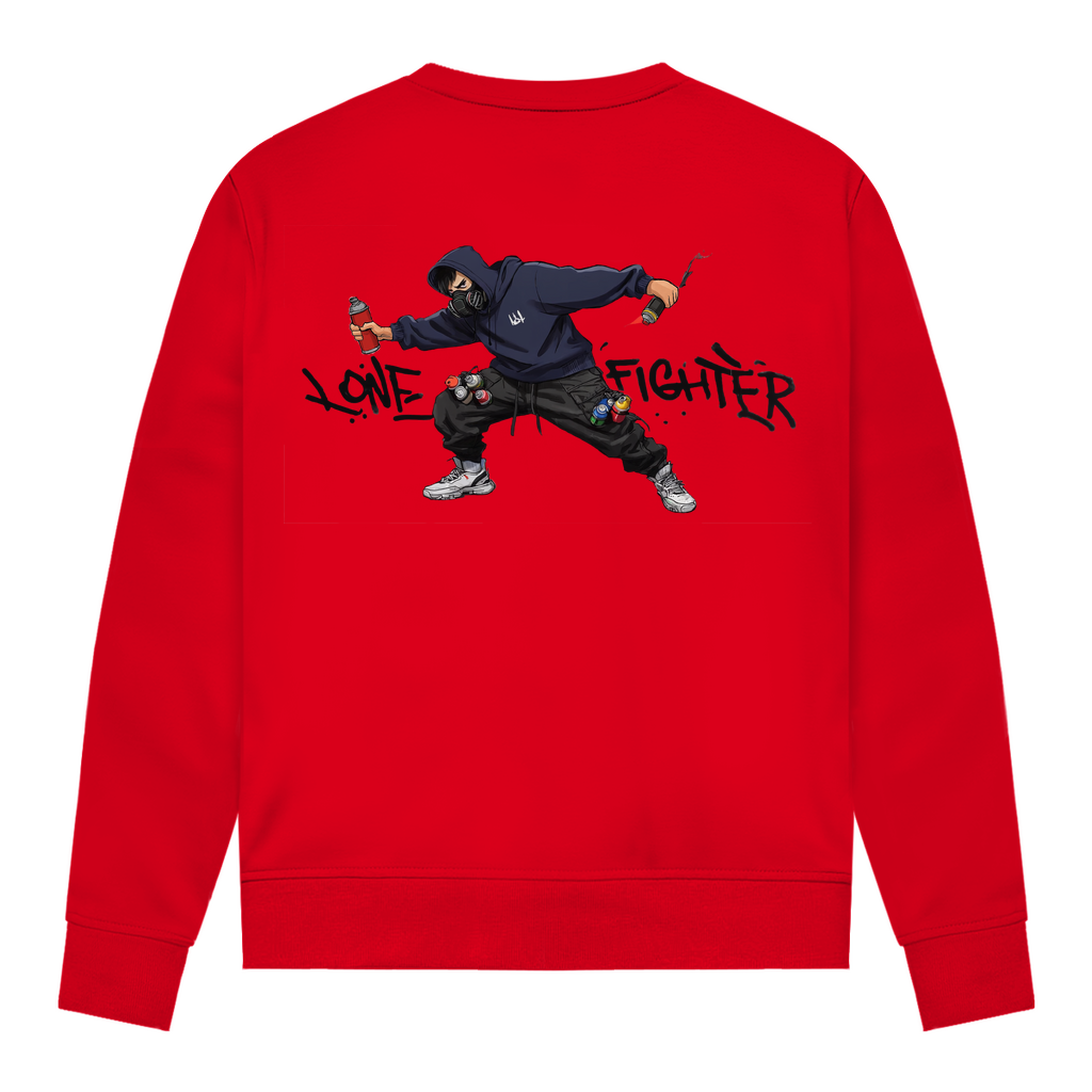 Damen Sweatshirt Spray Alone, Fight Alone