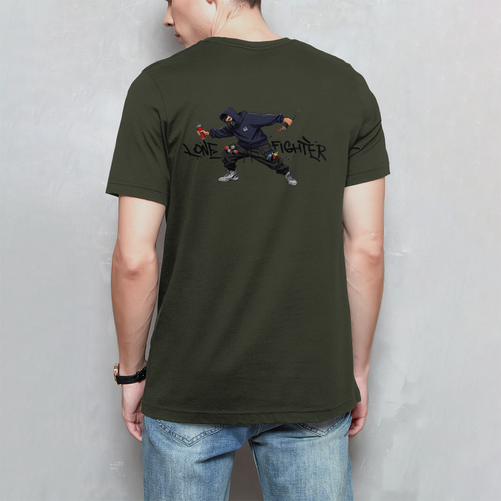 Herren T-Shirt Spray Alone, Fight Alone
