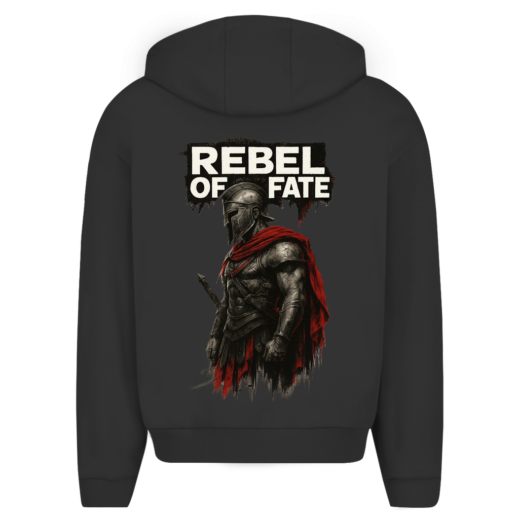 Herren Oversize Zipper Hoodie Rebel of Fate
