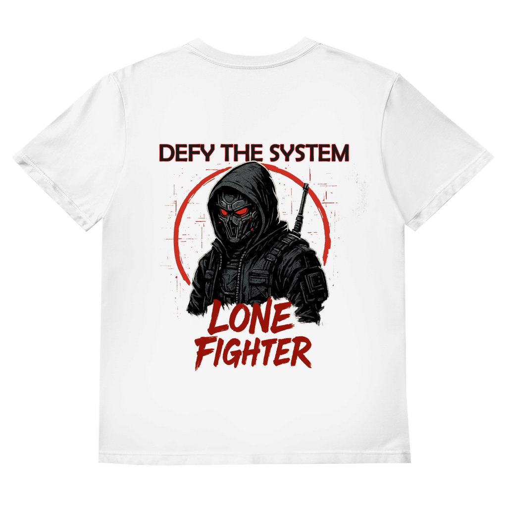 Herren Basic V-Neck T-Shirt Defy the System