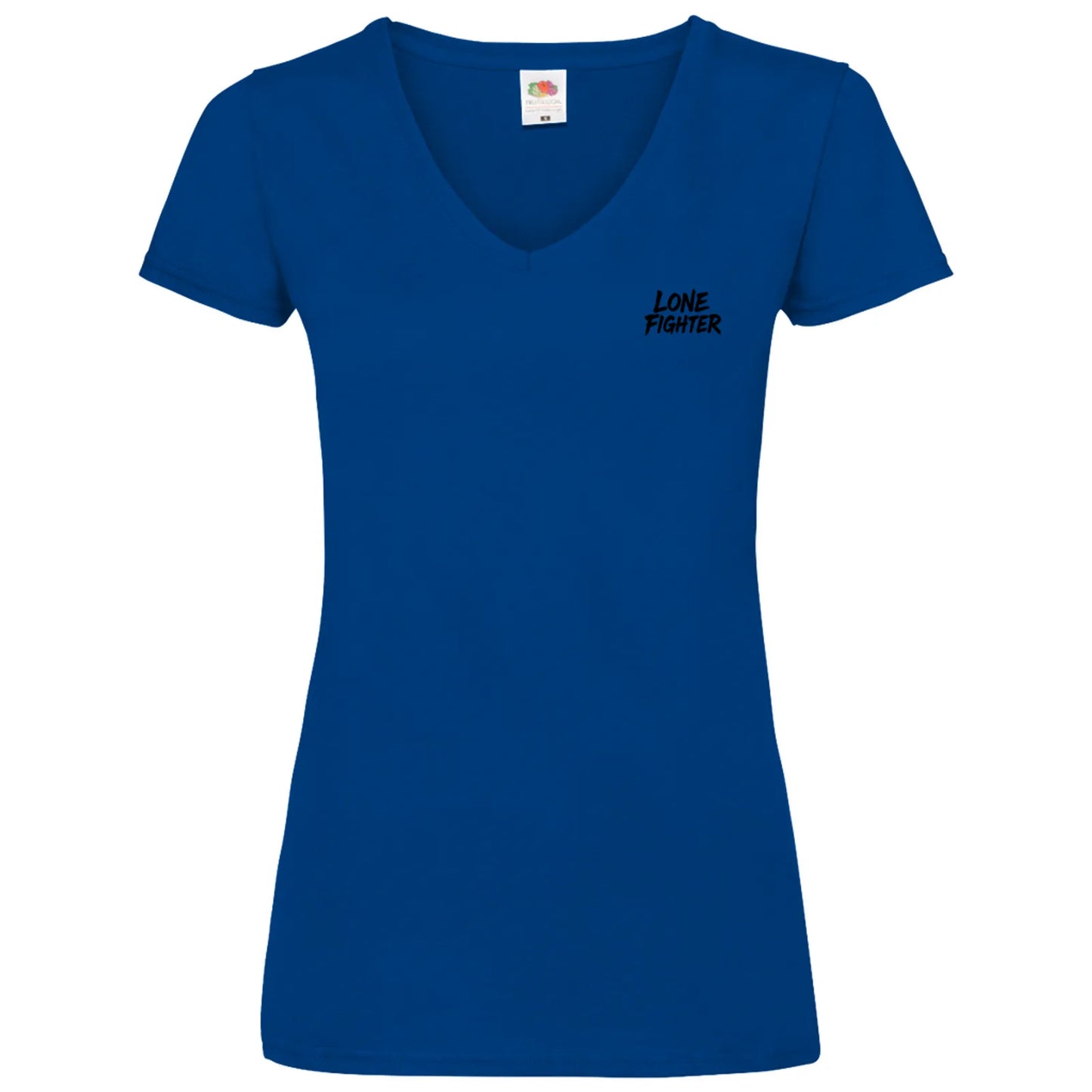 Damen Basic V-Neck T-Shirt Sakura