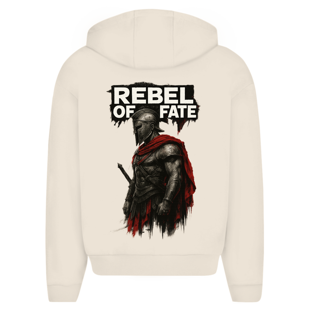 Herren Oversize Zipper Hoodie Rebel of Fate