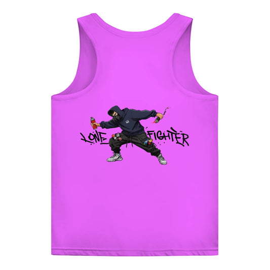 Damen Basic Tank Top Spray Alone, Fight Alone
