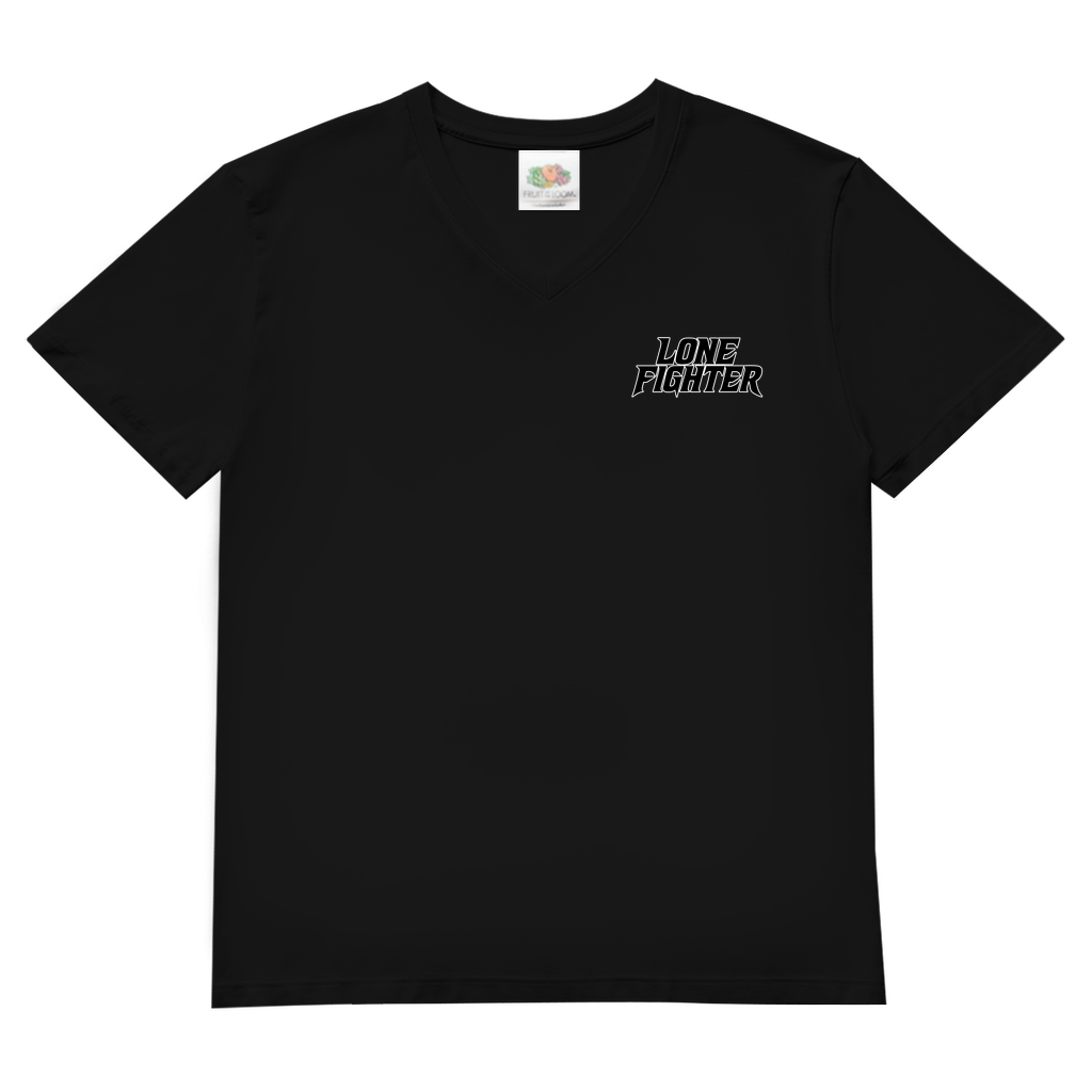 Herren Basic V-Neck T-Shirt Defy the System