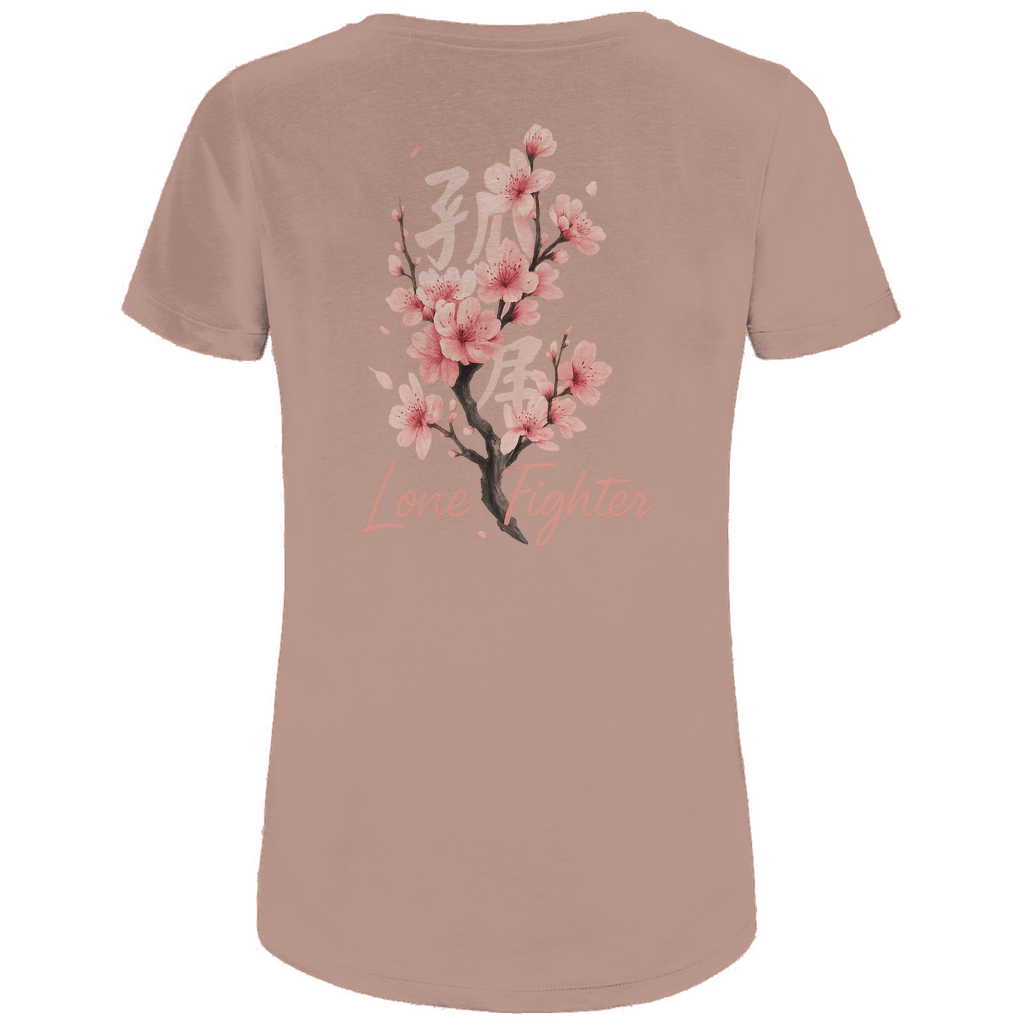 Damen Premium Bio T-Shirt Cherry Blossom
